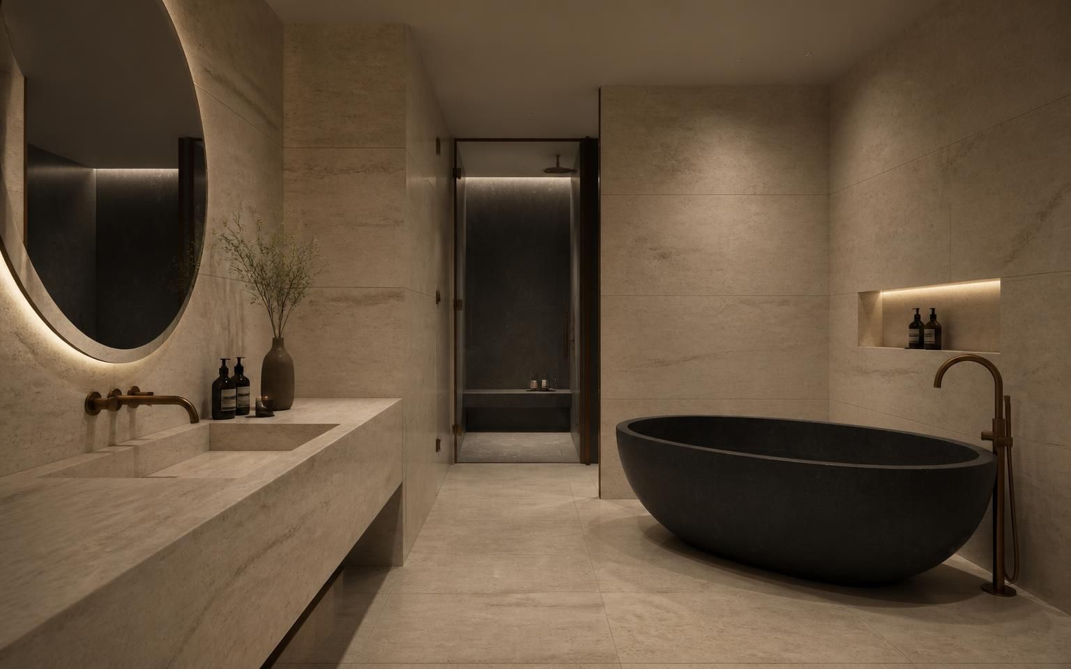 Premium Banyo Tasarımı — konsept görsel